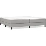 vidaXL Boxspringbett 200 x 200 cm hellgrau