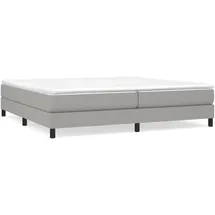 vidaXL Boxspringbett 200 x 200 cm hellgrau