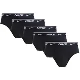 Nike Brief schwarz/weiß M 5er Pack