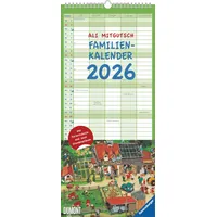 Neumann Ali Mitgutsch Familienkalender 2026- Wandkalender - Familienplaner mit