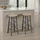 Tectake Barhocker 2er Set 31 x 72,5 x 31 cm Eiche