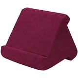 Tablet-Ständer, Buchständer, Leseständer, Kissen für Zuhause, Bett, Sofa, Multi-Winkelkissen, weich, Tablet-Ständer, Sofakissen, eReader, Bordeaux