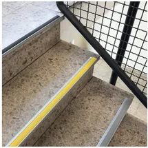 casa pura Treppenkantenprofil | Power Grip | Einzel-gummieinlage | Grau