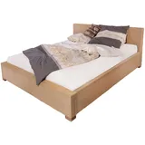 SAM Loombett Korbbett Doppelbett Beige aus Loom-Geflecht 180 x 200 cm TUNIS