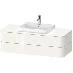 Duravit WTU HappyD2+ wandh.,408x1300x55 2Schubkästen, weiß hochglanz f.MWT