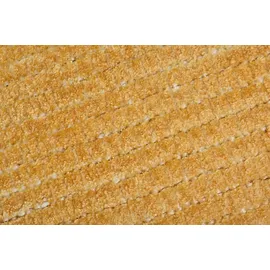 PAD Teppich PAD "GLAM", gelb, B:170cm H:9mm L:240cm, Kunstfaser, Viskose, Teppiche, Teppich, handgewebt, leichter Schimmer, gestreift, Wohnzimmer