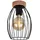 Briloner Leuchten - Deckenleuchte, Deckenlampe, retro, vintage, 1x E27, max. 60 Watt, Schwarz-Holz, 175x256mm (DxH)