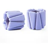 velov Gewichtsmanschette Silikon 2er Set Handgelenk Knöchel Gewicht Fußgewicht Fitness, Gesamtgewicht 0,46kg / 0,9kg / 1,8kg lila