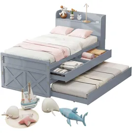 stilvora 90 x 190 cm Grau
