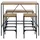 VCM Bartisch-Set Bahamas 120 x 105 x 60 cm Braun