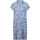 Cartoon Druckkleid Damen Blau/Weiß 34
