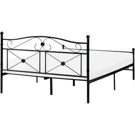 Beliani Rodez 140 x 200 cm Schwarz