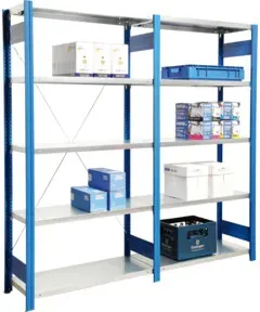 Regalwerk BERT-Lagerregal Grundfeld LR 3000 HxBxT 2000x875x500 mm Stecksystem