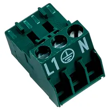 WOLF-Garten Wolf Stecker 3-polig RAST 5 274741899 in MOOSGRÜN L/PE/N