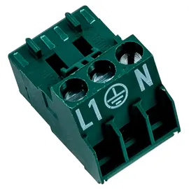 WOLF-Garten Wolf Stecker 3-polig RAST 5 274741899 in MOOSGRÜN L/PE/N