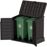 VCM Mülltonnenbox 850 L  braun