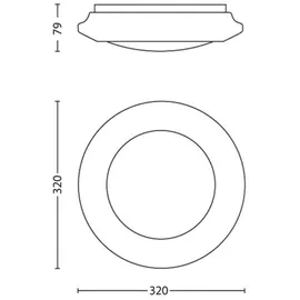 Philips Cinnabar 4 LED rund weiß