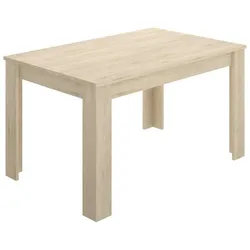 Dmora Ausziehbarer Tisch Midland, Ausziehbare Konsole für Esszimmer, Ausziehbarer Küchentisch mit Verlängerung, 140/190x90h78 cm, Eiche