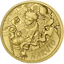Frankreich - Offizielle Mini-Gedenkprägungen "Naruto Mystery-Bags"