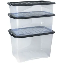 CEP Aufbewahrungsbox 60 x 40 x 25 cm 1-tlg. schwarz, transparent