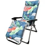 PIPOEI Liegenauflage, Sonnenliege Kissen, Auflage Gartenliege, Tragbare Liegestuhl Auflage für Deckchair und Gartenliegen, 8cm Dicke Polsterung Gartenliege Auflage Liegestuhl Polster 13