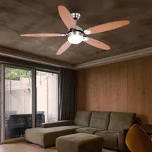 ETC Shop Deckenventilator 132 cm Braun