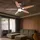 ETC Shop Deckenventilator 132 cm Braun