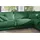 KAWOLA Ecksofa Madeline Cord Recamiere rechts smaragd