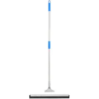 VidaXL Wasserschieber mit Stiel 55x119,5 cm Stahl und Gummi