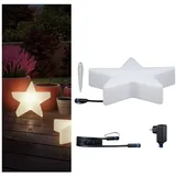 Paulmann Plug & Shine Set LED Lichtobjekt Star inkl. 2m-Kabel und Trafo IP67 3000K 2,8W Weiß 5021