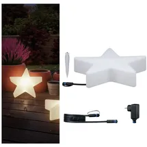 Paulmann Plug & Shine Set LED Lichtobjekt Star inkl. 2m-Kabel und Trafo IP67 3000K 2,8W Weiß 5021