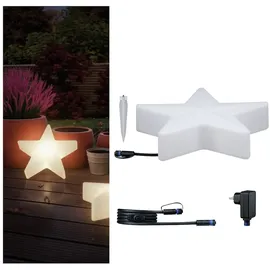 Paulmann Plug & Shine Set LED Lichtobjekt Star inkl. 2m-Kabel und Trafo IP67 3000K 2,8W Weiß 5021