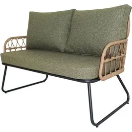 Happy Home Rattan-Gartenset 5-tlg. Grün