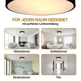 monzana Sternenhimmel 2-flammig rund schwarz