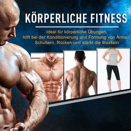 Homcom Hantelset 20KGS 2-IN-1 Hanteln&Langhanteln verstellbar Gewichtheben für Zuhause Fitness Muskel Rot+Schwarz 21,5 x 21,5 x 3,8 cm