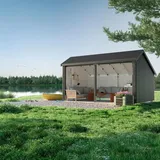 Plus Gartenhaus Multi 4,16 x 2,38 m Mehrfarbig