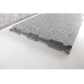 Hammerbacher Akustik-Tischtrennwand, grau 143,5/136,0 x 60,5 cm, 1 St.