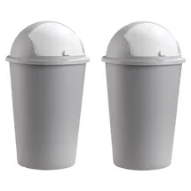 Home4You Mülleimer 50 l Grau