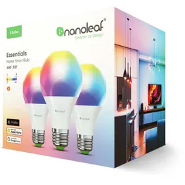Nanoleaf Essentials Matter Smart Bulb E27 - 3er-Set - Weiß