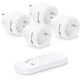 conecto Funksteckdose 2300 Watt Weiß 4 St.