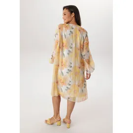 aniston plus Sommerkleid Geblümt Gelb/Weiß 54