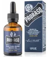 PRORASO Huile à Barbe Azur Lime 30 ml