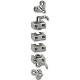 Hekna Drehstangenschloss Zubehör-Set zum Aufschrauben ø 6 mm, vernickelt