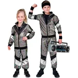 W WIDMANN MILANO Party Fashion - Kinderkostüm Trainingsanzug, Jacke und Hose, 80er Jahre Outfit, Jogginganzug für Karneval & Party