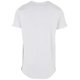 URBAN CLASSICS Long Shaped Turnup Tee weiß M
