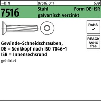 Industrial Quality Supplies DIN 7516 Form DE Senkkopf-Gewindeschneidschraube VG