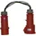 METREL A 1390 Messadapter CEE-Kupplung 32 A 5polig - CEE-Stecker 32 A 5polig