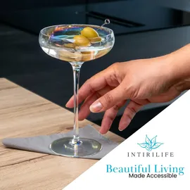 Intirilife Martini Cocktail Glas 0,14 l 6-tlg.