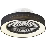 QAZQA Emily 47 cm Deckenventilator Schwarz