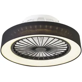 QAZQA Emily 47 cm Deckenventilator Schwarz